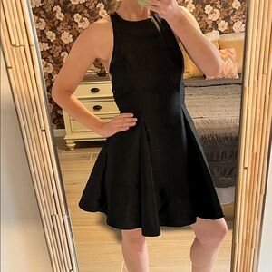 DO+BE Black Sleeveless Mini Dress with the coolest open back 😊